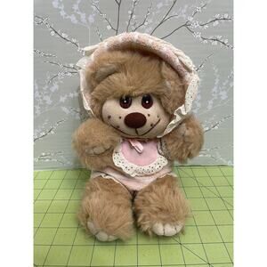 Vintage 1980’s Just Friends Trappers Baby Bear Plush 12” Stuffed Animal